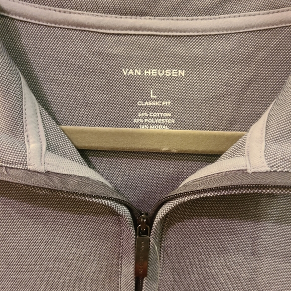 Van Heusen Longsleeve Gray Top Size Large - Picture 3 of 5